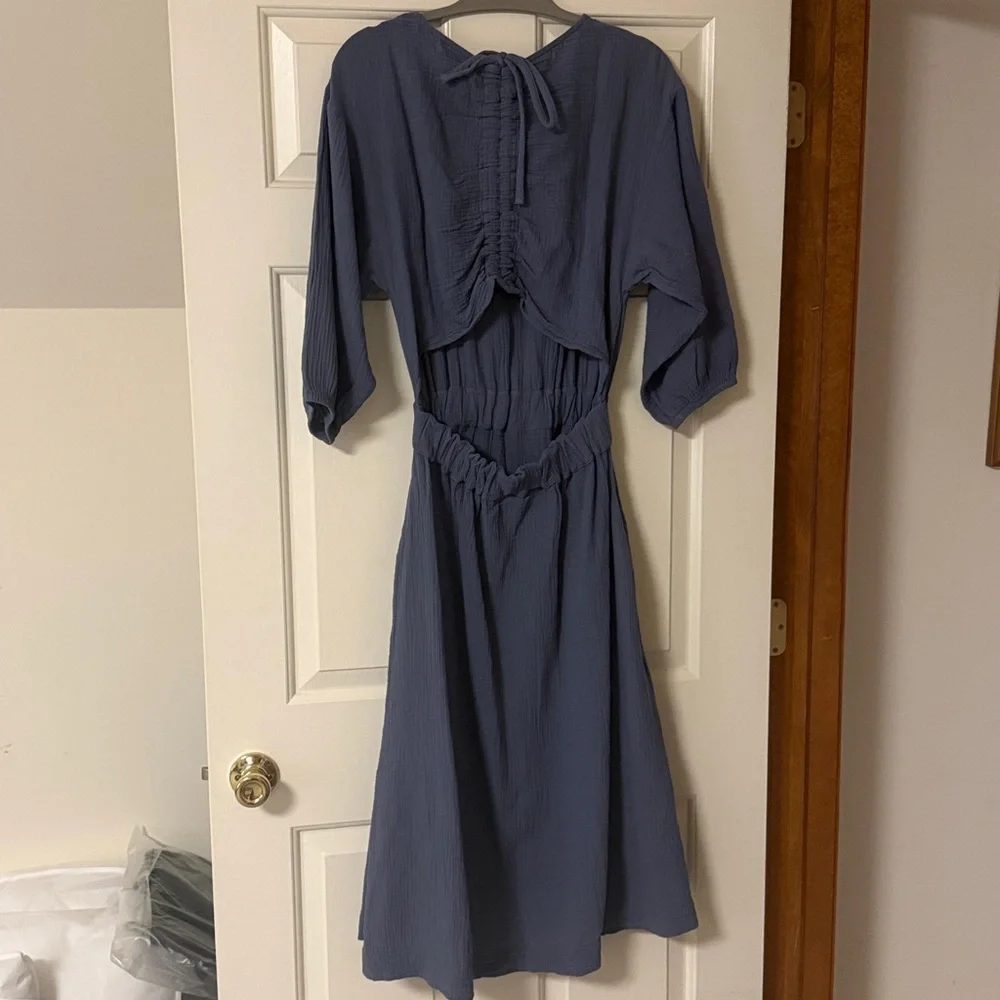 Beaumont Organic Ezili Organic Cotton Dress Pewter Small - Picture 5 of 7